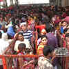 Article image for: Amritsar: Devotees pay <i class="tbold">obeisance</i> to Lord Hanuman with their male child dressed as 'langurs'