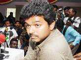 Vijay at a press meet