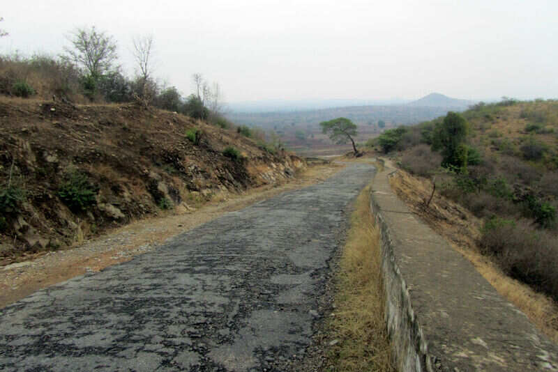 The road that leads to the hill