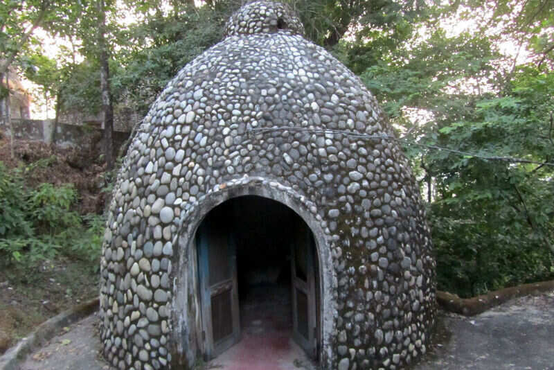 The meditation hut at the Beatles Ashram
