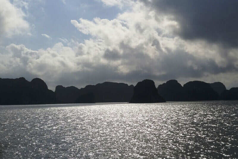 Sunset in Ha Long Bay