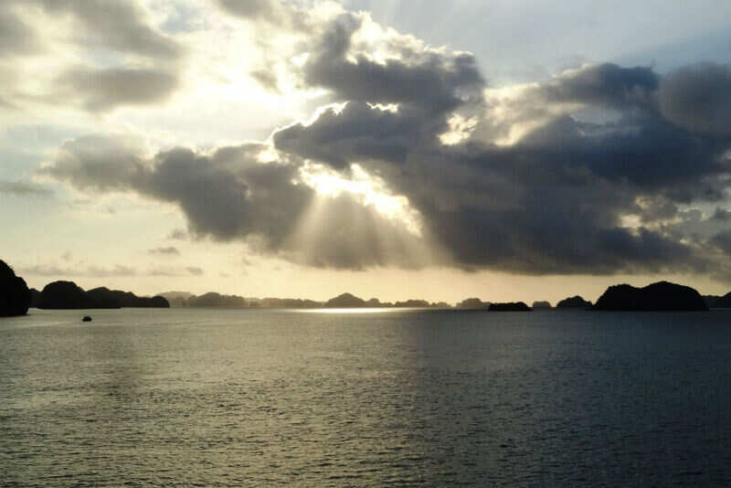 The morning sun
