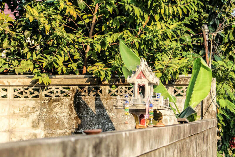 Spirit House along a small soi
