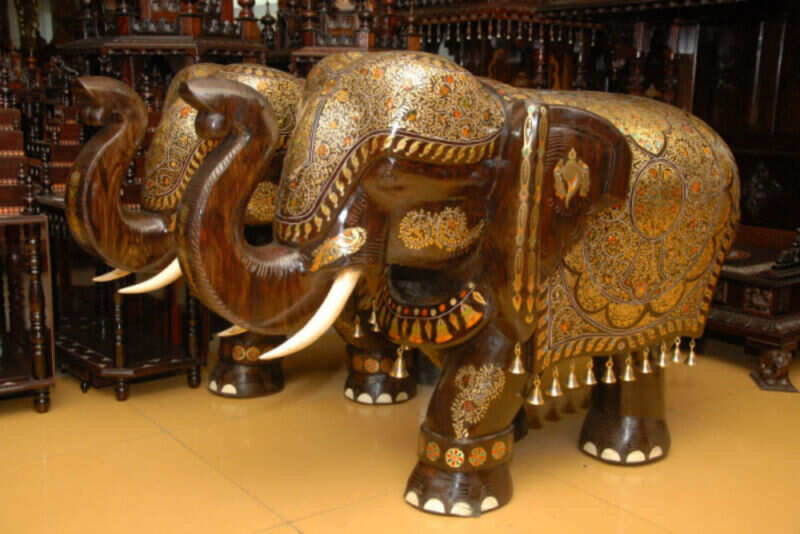 Mysore rosewood inlay
