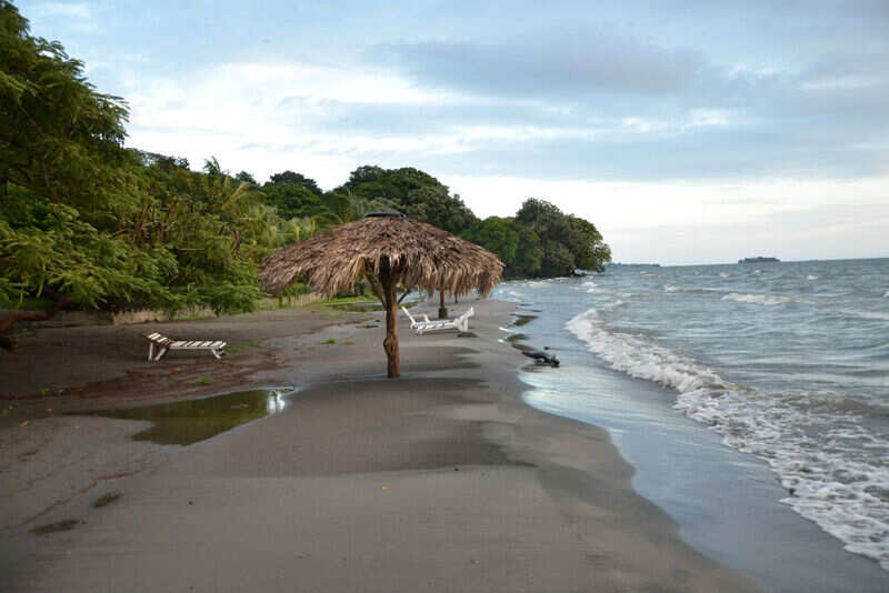 The Lake-beach from the coast of Volcan Concepcion at Lake Nicaragua