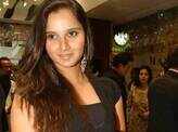 Sania at a store launch