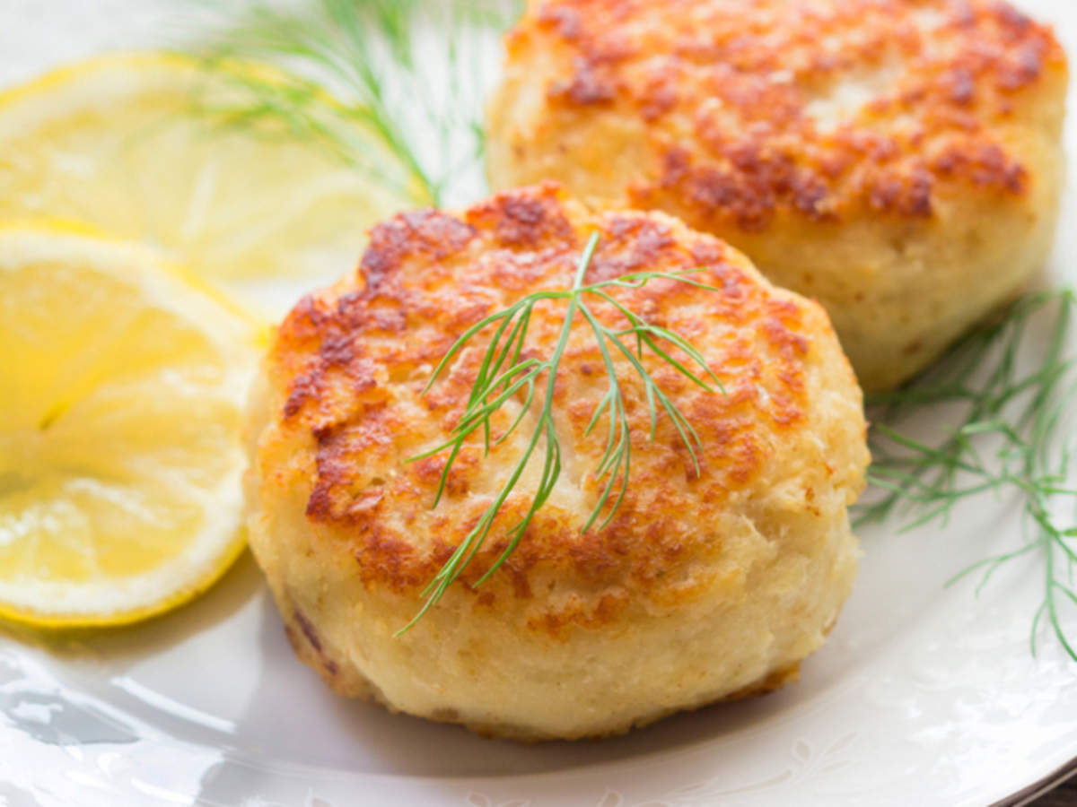 Baked Fish Cakes Recipe: How to make Baked Fish Cakes Recipe at Home   Homemade Baked Fish Cakes