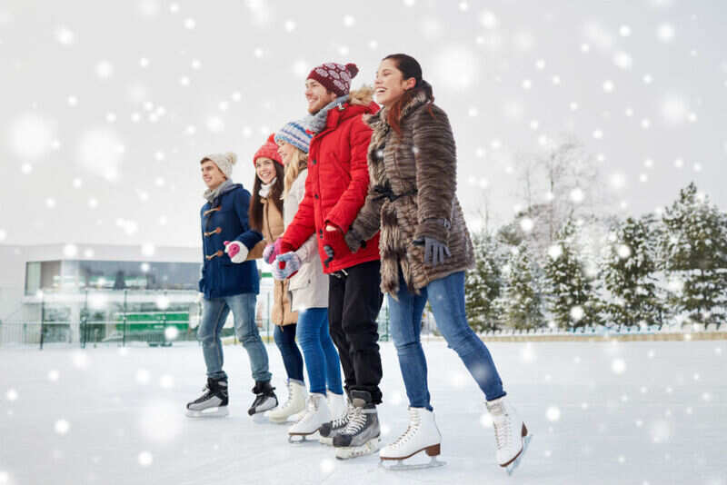 Ice skating