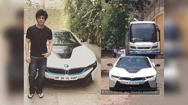 Shah Rukh buys BMW 18; takes it for a spin