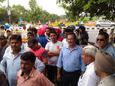ITTA protest at Rajghat