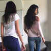 Article image for: <i class="tbold">pankhuri</i> Gidwani learning rampwalk with Alesia Raut