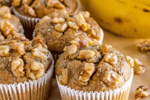 Banana and Walnut Muffins