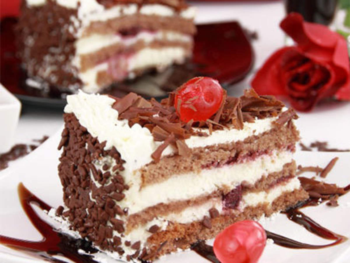 Eggless Black Forest Cake Recipe