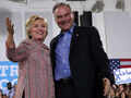 Hillary Clinton campaigns with Tim Kaine