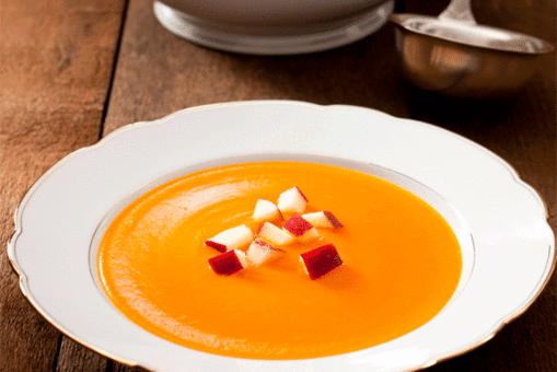 Apple, Tomato and Truffle Soup