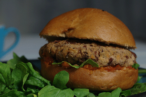 Masala Oats Veggie Burger