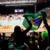 Fans cheer for Brazil's Lohaynny Vicente
