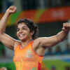 Sakshi celebrates her victory