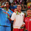 Proud medalists