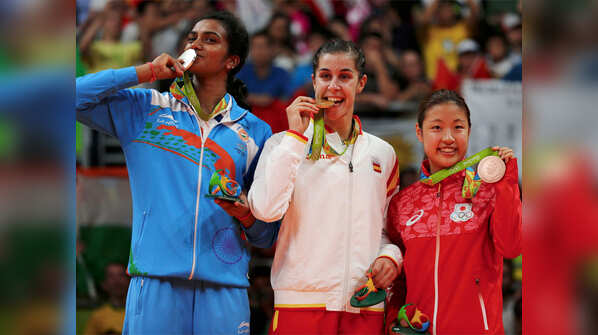 Proud medalists