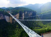 China opens longest glass bottom bridge in world
