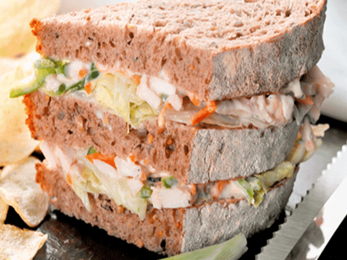 Multigrain Yogurt Coleslaw Sandwich Recipe