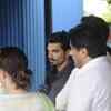 Govinda, son Yash, Bharti Singh at Krushna Abhishek's father's funeral