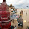 Article image for: As flood water recedes, ‘mess’ cleaned up at Varanasi ghats
