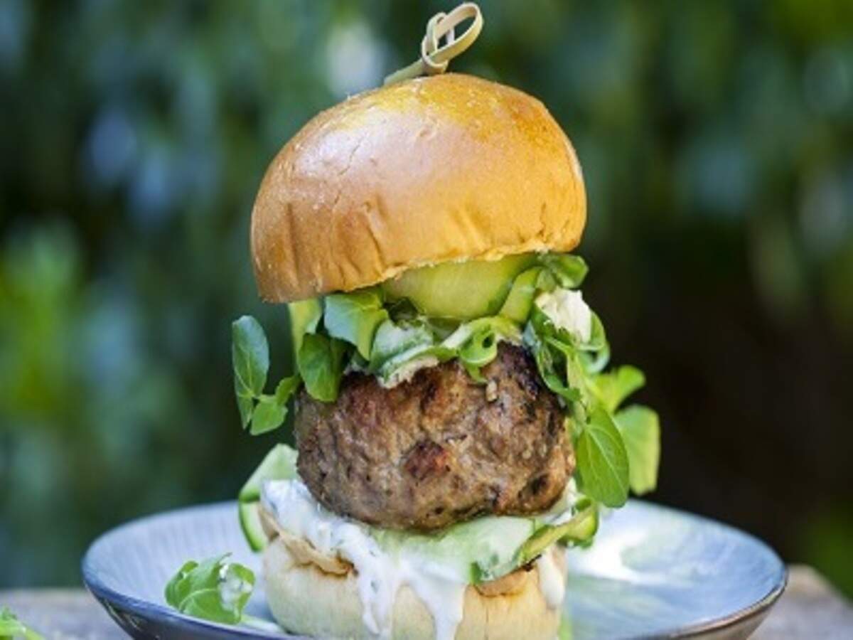 Lamb Burger with Yogurt Sauce Recipe