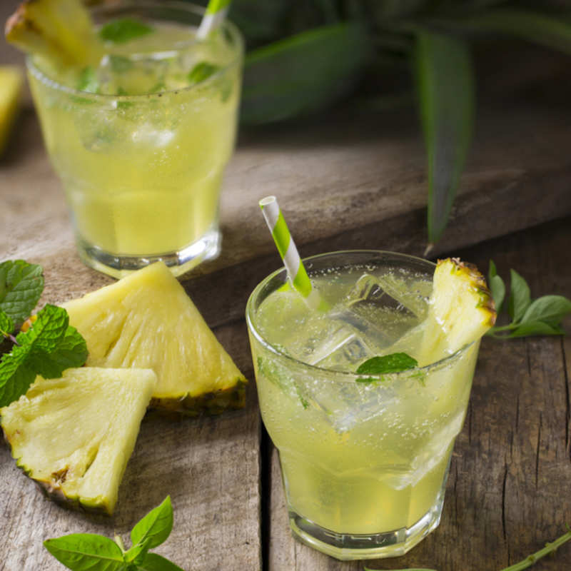 Pineapple Green Tea Punch - Garlic & Zest