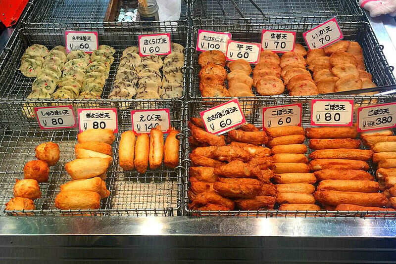 Fried seafood Nishiki Market