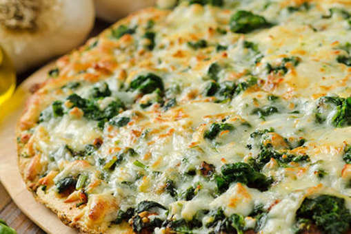 Spinach Cheese Pizza