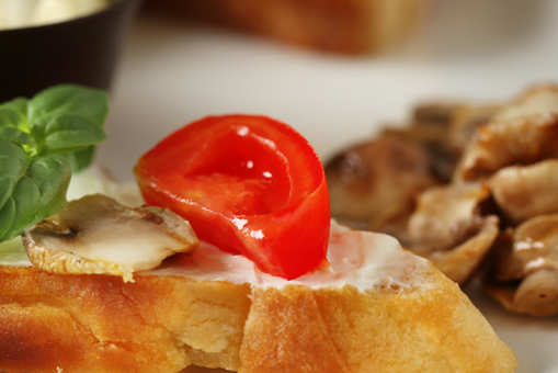 Mushroom and Tomato Toast