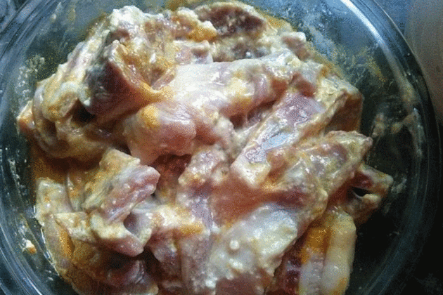 Mutton Curry Recipe marination