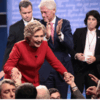 Clintons greeting the crowd
