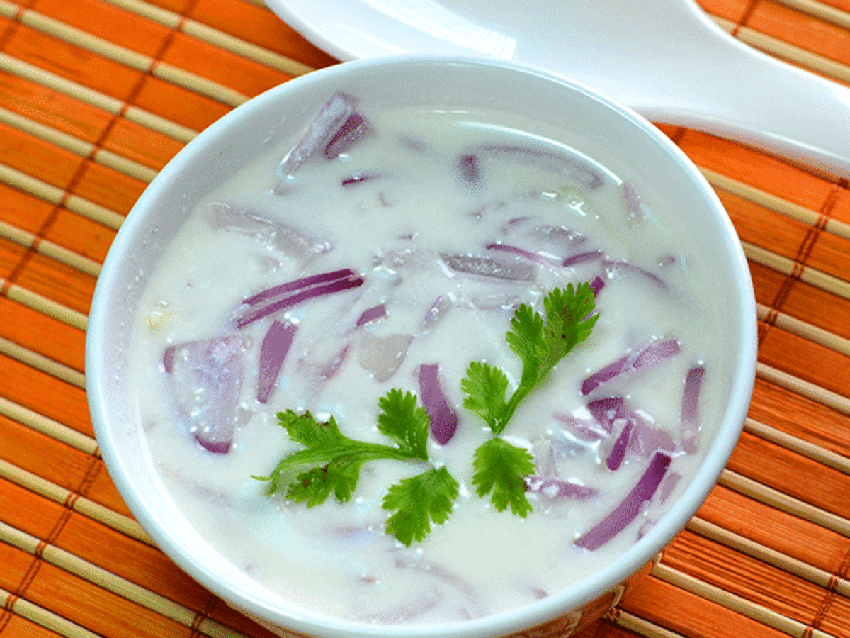 Onion Raita Recipe: How to Make Onion Raita Recipe at Home  Homemade Onion  Raita Recipe at Home -