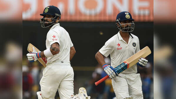 Kohli, Rahane revive India