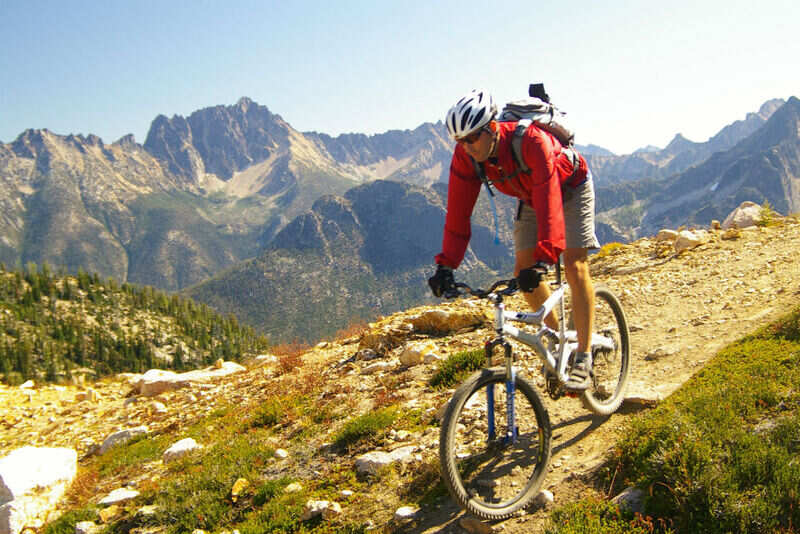 mountain biking