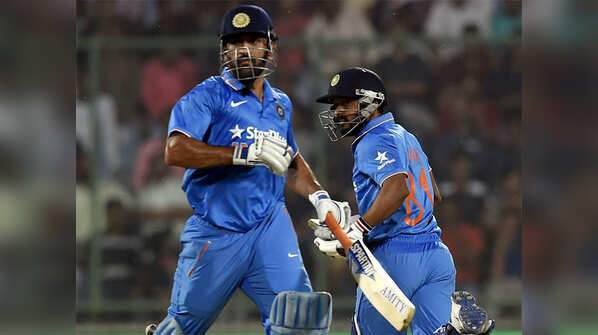 Dhoni Jadhav revive India chase