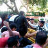 Article image for: JNU students jump barricades during protest outside Rajnath Singh's residence