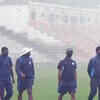Article image for: <i class="tbold">delhi air pollution</i>: Ranji players wear masks during practice session