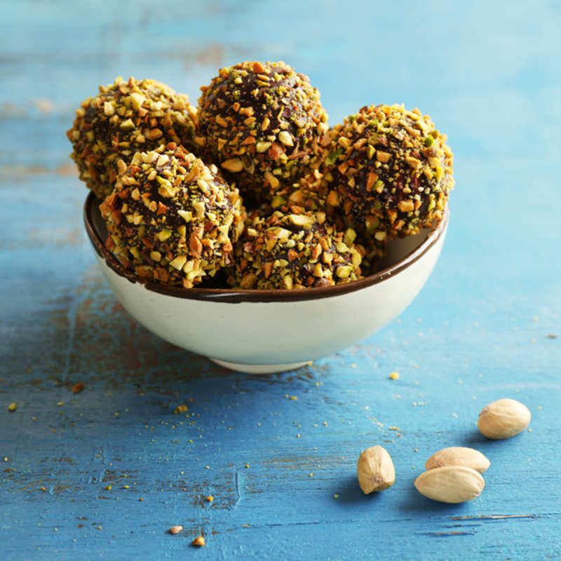 Chocolate Pistachio Whiskey Balls