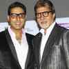 Amitabh and Abhishek visited the sets