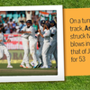On a turning track, Ashwin struck two big blows including that of Joe Root for 53