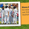 Mooen Ali claimed two wickets in an over, first getting Virat Kohli for 167 …