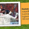 Ravindra Jadeja scalped Cook (54) to end day four with England needing 318 more to win