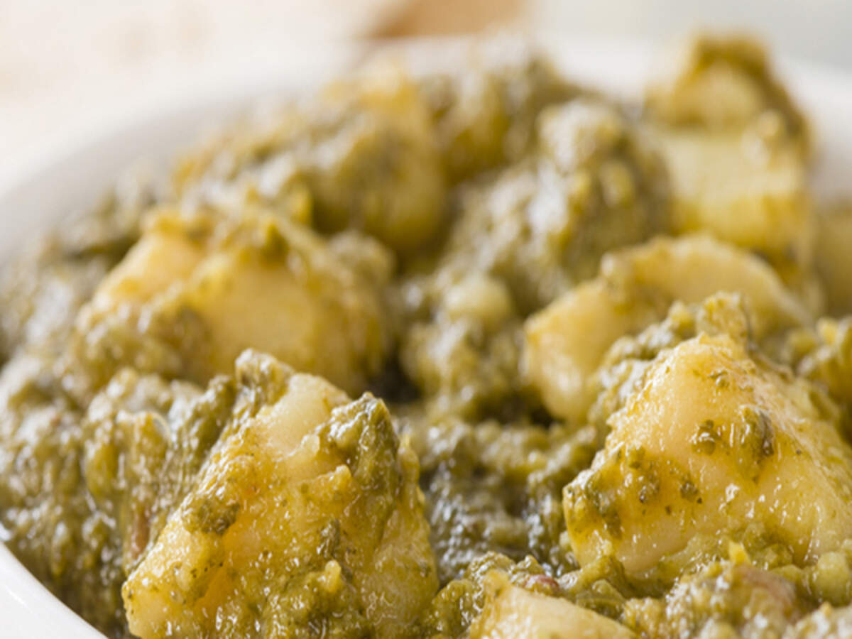 Yam and Spinach in Mustard Recipe