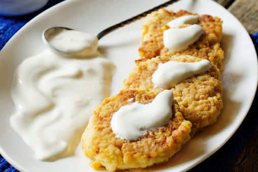Millet Patties with Garlic Mayonnaise