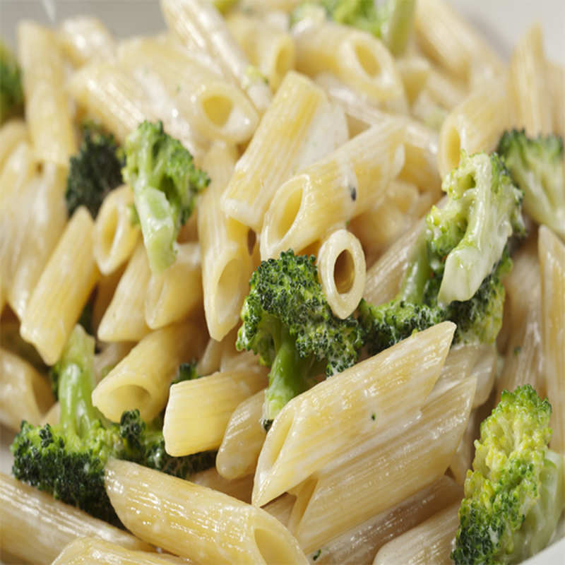 Cheesy store broccoli pasta