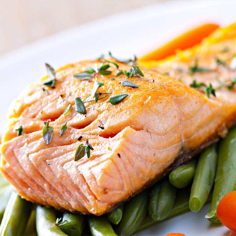 Recipe for shop salmon fish